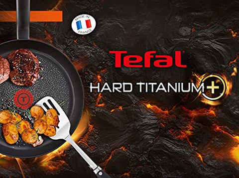 Tefal C69506 Hard Titanium Plus Pfanne | 28 cm | antihaftbeschichtet | Aluminium | schwarz