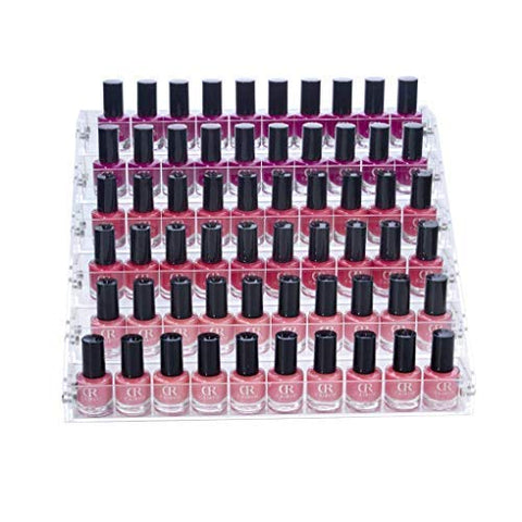 Benbilry Nagellack Organizer Nagelllack Ständer Nagellack Display Nagellack Regal Acryl Nagellack Aufbewahrung (6 Schichten)