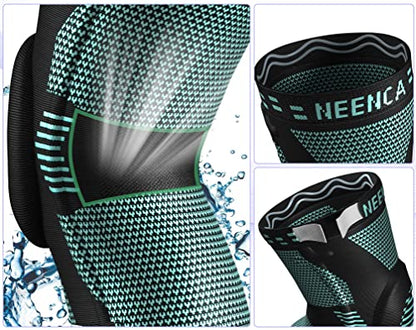 NEENCA Kniestütze, Komprimierte Kniebandage mit Patella Gel Pads & Feder Seitenstabilisatoren, Medizinischer Knieschützer für Laufen, Meniskusriss, Arthritis, Gelenkschmerzlinderung, ACL, Erholung