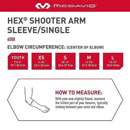 McDavid HexPad Armstulpe 6500 Power Shooter, Schwarz