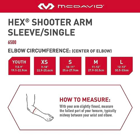 McDavid HexPad Armstulpe 6500 Power Shooter, Schwarz
