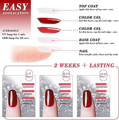 Tormay 39 Stück UV Farbgel, Nagellack Set, UV Lack Soak Off Gel Nail Polish für Nagel Design, Kunst Farbgel Nagelgel Set