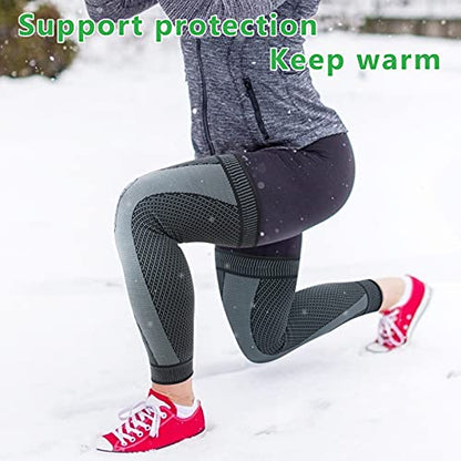beister Kompression Kniebandage Männer & Damen, Sport Knieschoner, Kniestütze, Medizinischer Knieschützer, Knie Wärmer für Laufen,Meniskusriss,ACL,Arthrose,Gelenkschmerzlinderung（Paar）