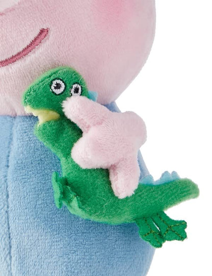 TY George Plüschtier, weicher Teddy für Kinder, sammelbares Baby-Stofftier, hochwertige, kuschelige Geschenkidee für Jungen und Mädchen, 15 cm, Rosa