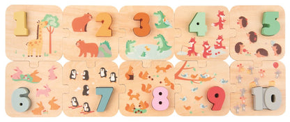 Puzzle Zahlen 1 - 10