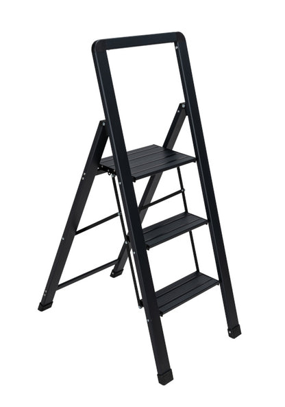 Alu-Smart Klapptrittleiter 3-stufig schwarz