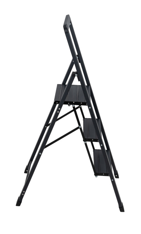 Alu-Smart Klapptrittleiter 3-stufig schwarz