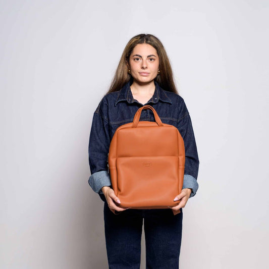 ROSSIS - Luke Sunset Rust Backpack - Eco-friendly Vegan Laptop Bag 💼🌿