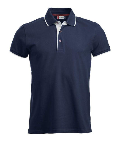 Clique Herren Poloshirt 'Seattle' mit Kontrastelementen