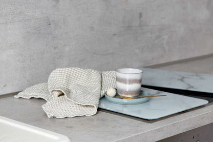 Glasabdeckplatten Marmor 2er 