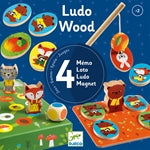 Magnetspiel Ludo Wood