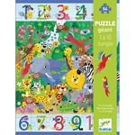 Puzzle 1 bis 10 Dschungel 54 Teile