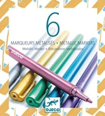 6 Markers metallic