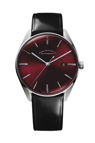  Elka Watch - Elegante cinturino nero semi-lucido ⌚ D07-0807