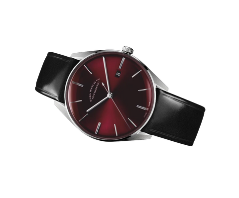  Elka Watch - Elegante cinturino nero semi-lucido ⌚ D07-0807