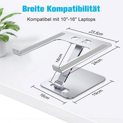 Laptop Ständer faltbar – ergonomisch, belüftet & für alle Laptopgrössen