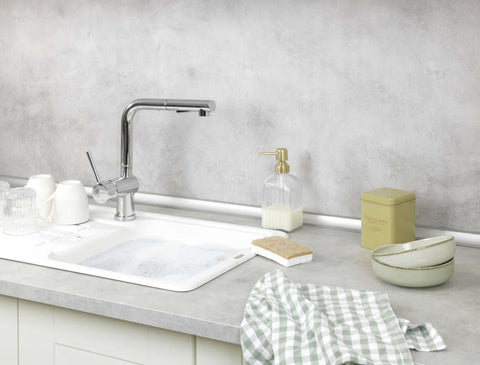 Spülmittelspender Vetro Gold transparent