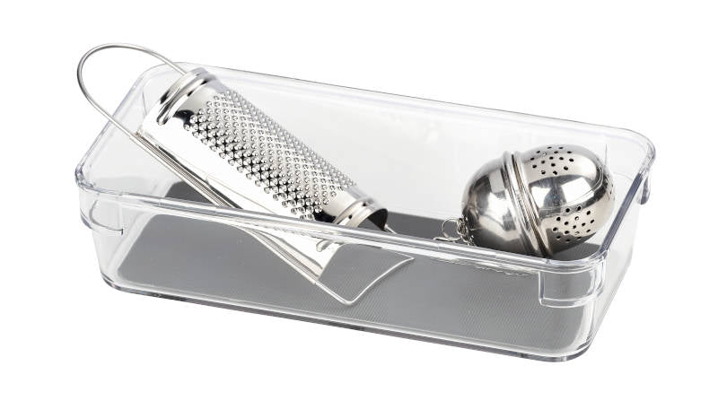 Schubladeneinsatz transparent/grau