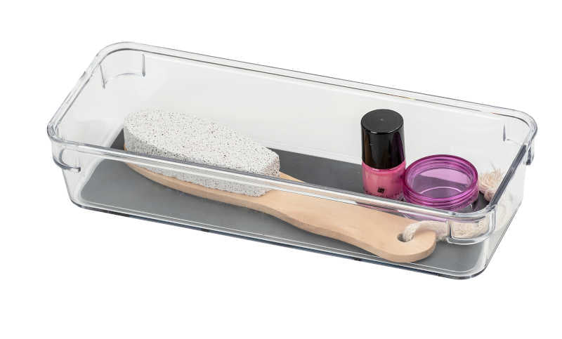 Schubladeneinsatz transparent/grau