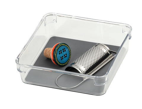 Schubladeneinsatz, transparent/grau