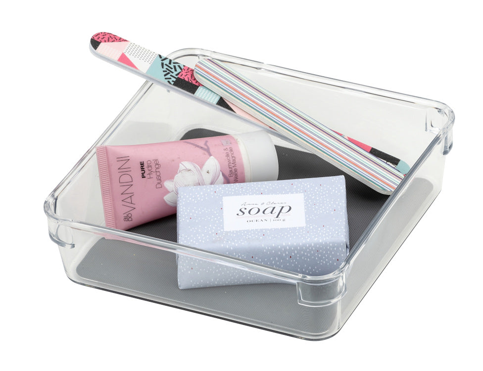 Schubladeneinsatz, transparent/grau