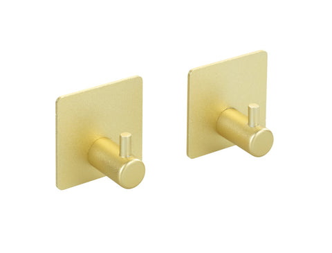 Wandhaken Aluminium Ureo gold 2er