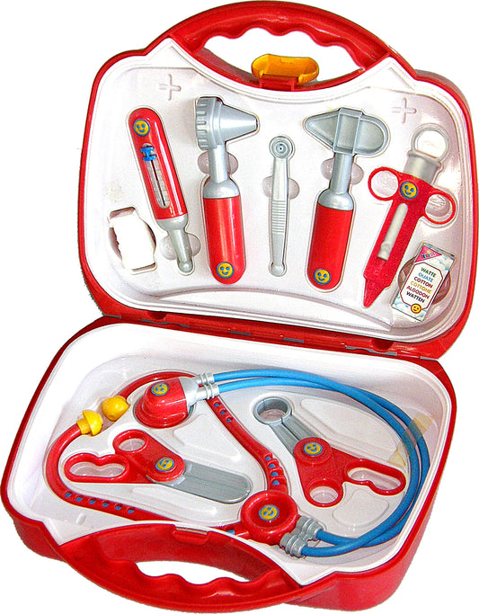 Arztkoffer rot, 10-teilig