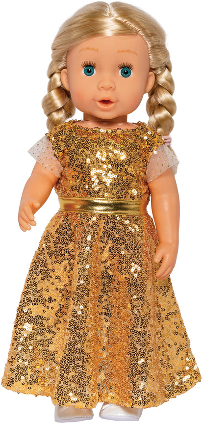 Kleid Goldstar Gr. 35-45 cm