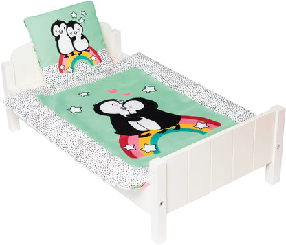 Puppen-Bettdecke Pinguin