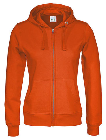 Cottover Damen Hoodie mit Reissverschluss