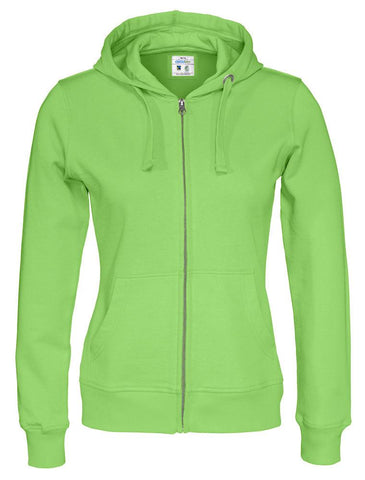 Cottover Damen Hoodie mit Reissverschluss
