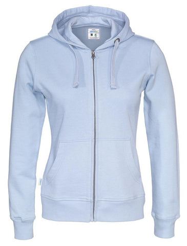 Cottover Damen Hoodie mit Reissverschluss