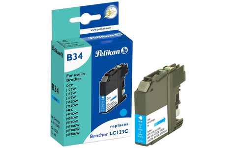 Pelikan Tinte Brother LC-123C Cyan
