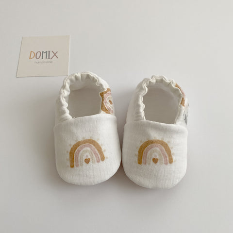 Rainbow Muslin Slippers