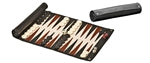 Reisebackgammon zum Rollen - Kunstleder