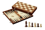 Schach-Backgammon-Dame-Set - Feld 40 mm