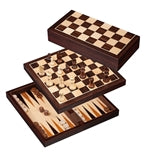 Schach-Backgammon-Dame-Set - Feld 30 mm