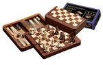 Schach-Backgammon-Dame-Set - Feld 18 mm - magnetisch