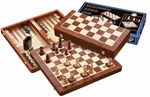 Schach-Backgammon-Dame-Set - Feld 50 mm