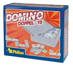 Domino - Doppel 15 - Metallbox