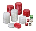 Backgammon-Spielsteine - medium - 28x8mm