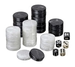 Backgammon-Spielsteine - medium - 28x8mm