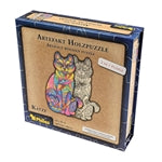 Artefakt Holzpuzzle 2 in 1 Katze, 160 Teile