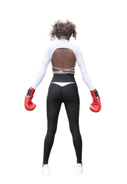 EleganceWear - Hvit langermet topp - Chic & Free✨