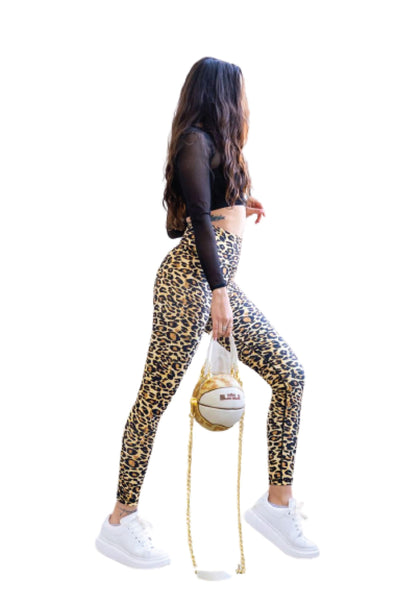 StylishFit - Leopard Ekstra Høy Midje Leggings - Heftig Stil 🐆✨