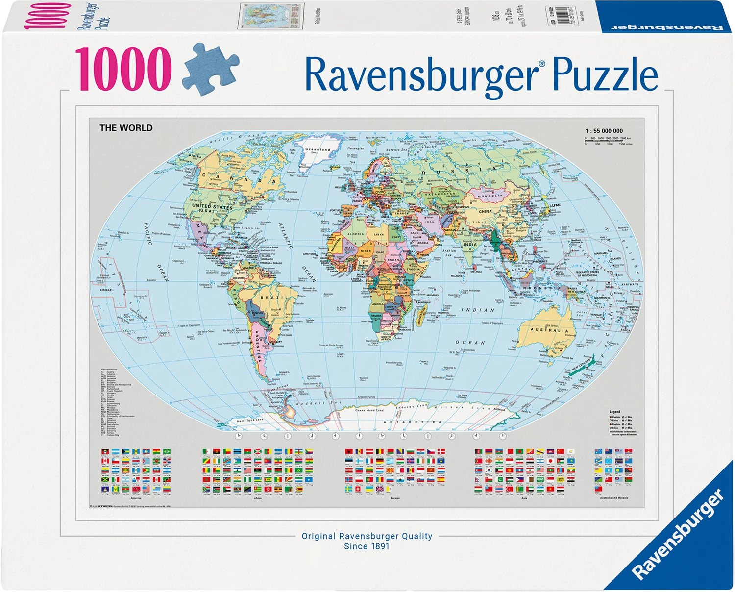 Puzzle Politische Weltkarte