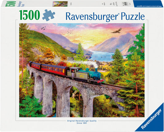 Puzzle Zugfahrt im Herbst