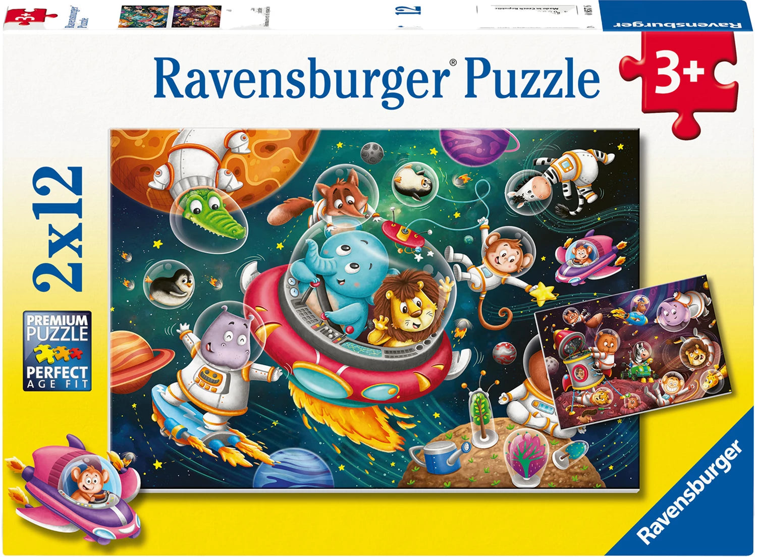 Puzzle Tiere im Weltall