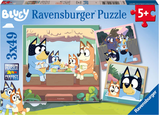 Puzzle Bluey 3x49 Teile