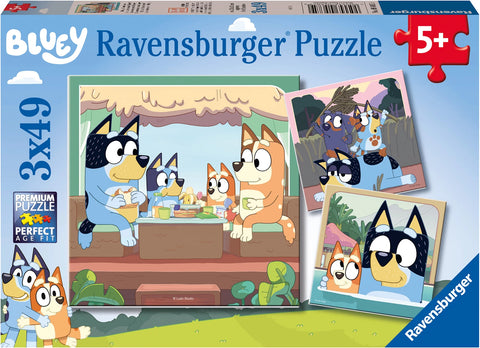 Puzzle Bluey 3x49 Teile